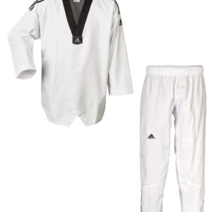 Adidas TKD dobok adi club ADITCB02 black collar / black stripes