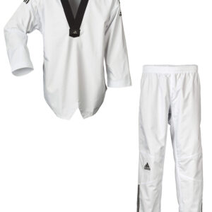 Adidas TKD dobok Fighter ADITF02 black stripes