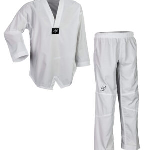 Taekwondo Dobok student pro white collar