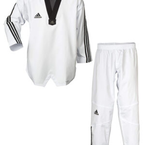 Adidas TKD dobok ADI FLEX ADITFL02 black stripes