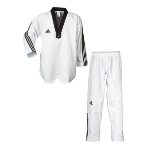Adidas TKD dobok ADI FLEX ADITFL02 black stripes