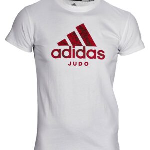 Tricou adidas Badge of Sport judo alb adiCLTS20J