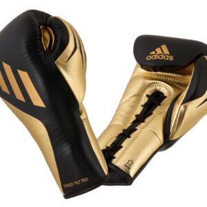 Mănuși de box adidas SPEED TILT 750pro, Negru/Auriu metalizat, SPD750FG