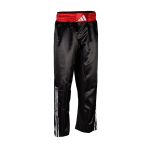 Pantaloni de Kickboxing adidas Negri/Roșii, adiKBUN200T