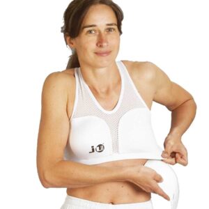 Топ женский из лайкры (Cool Guard Chest Protector) белый