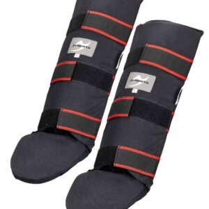 Защита голени для муай-тай, изготовленная из ткани.